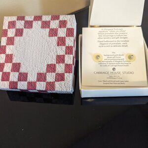 VTG Margaret Furlong starfish earrings new in box